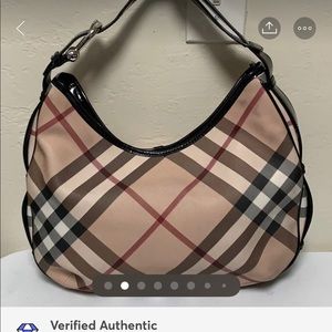 Authentic Burberry Large Hobo Bag